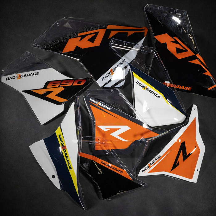 Recambios Paneles Laterales Kit Rally RADE-GARAGE® KTM EXC 690 790 890 Husqvarna FE 701