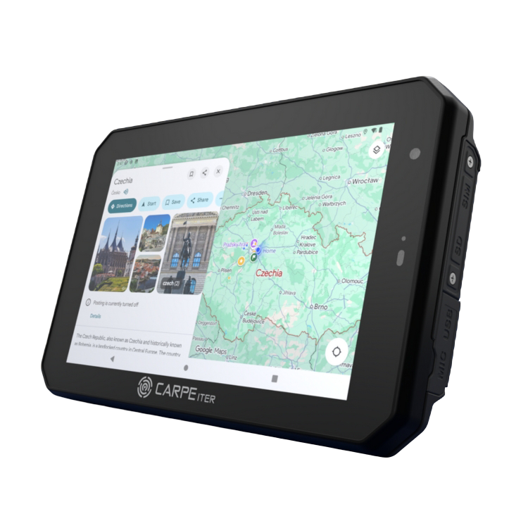 Tablet Carpe Iter Caretta — GPS de Navegación Android para Moto