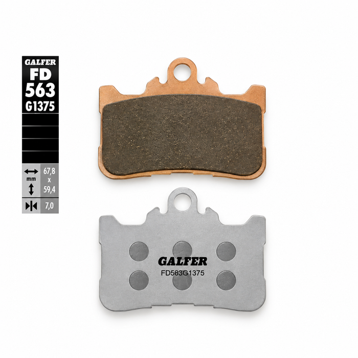 Plaquettes de frein avant GALFER Racing Voge DSX 800 FD563G1375