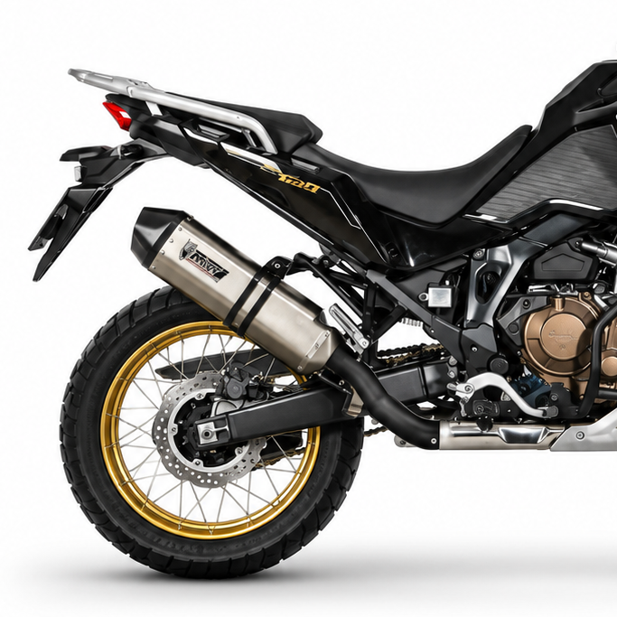 Pot d'échappement MIVV Speed Edge Acier Carbone Honda CRF 1100 L Afrique Twin