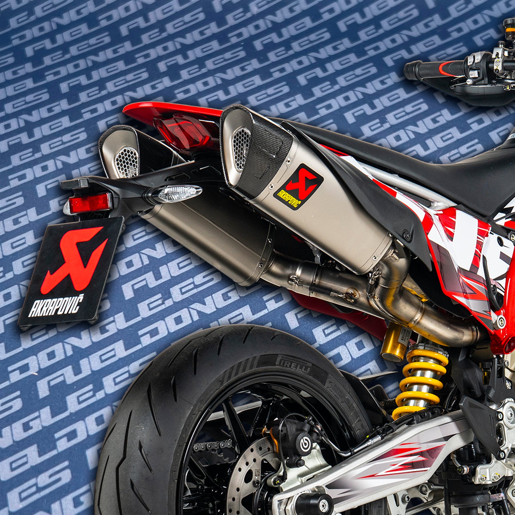 アクラポビッチ チタン スリップオンマフラー Ducati 698 S-D6SO2