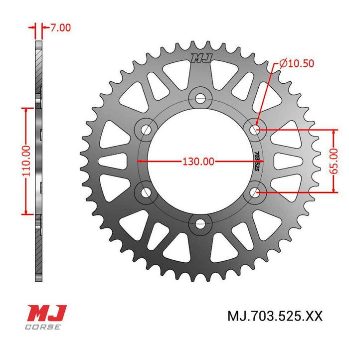 Corona Trasera MJ® 525 Yamaha Tenere 700 19-24