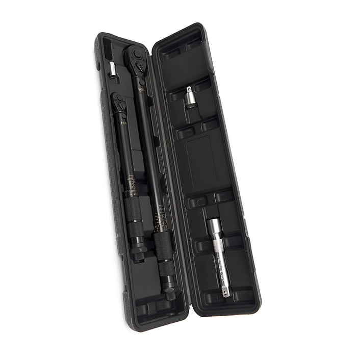 Jeu de clés dynamométriques 1/4" + 1/2" (5 Nm à 210 Nm) 