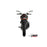 Mivv Full system 1x1 GP Black con tapa carbono Voge Brivido 125R 2023-24 VO.002.LXBC