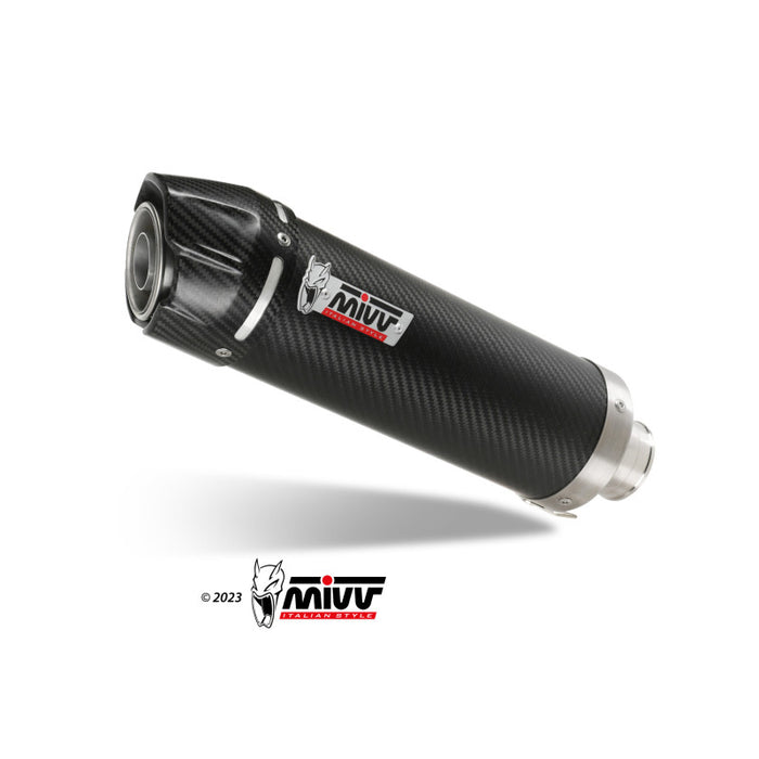 Mivv Slip-On GP carbon con tapa carbono Voge Brivido 125 R 2023-24 VO.002.L2S