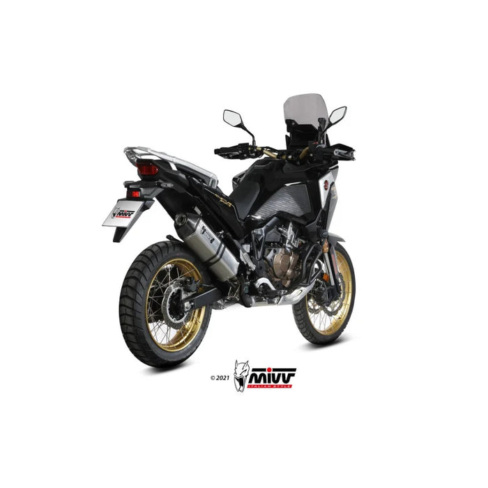 Pot d'échappement MIVV Speed Edge Acier Carbone Honda CRF 1100 L Afrique Twin
