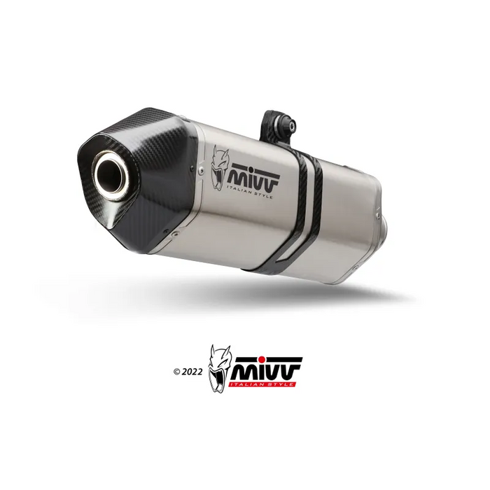 Pot d'échappement MIVV Speed Edge Acier Carbone Honda CRF 1100 L Afrique Twin