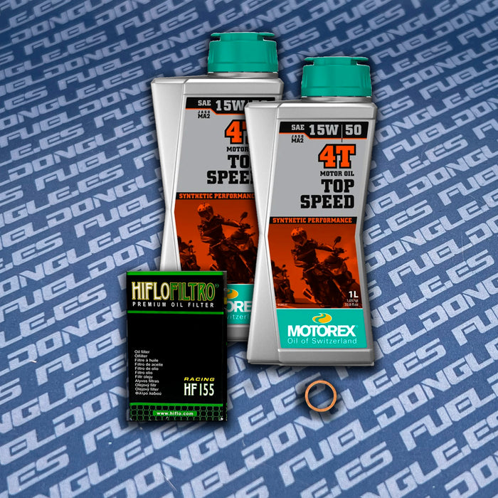 Kit Olio Motorex Top Speed ​​15w50 KTM 125 200 250 390 Husqvarna 125 200 250 401