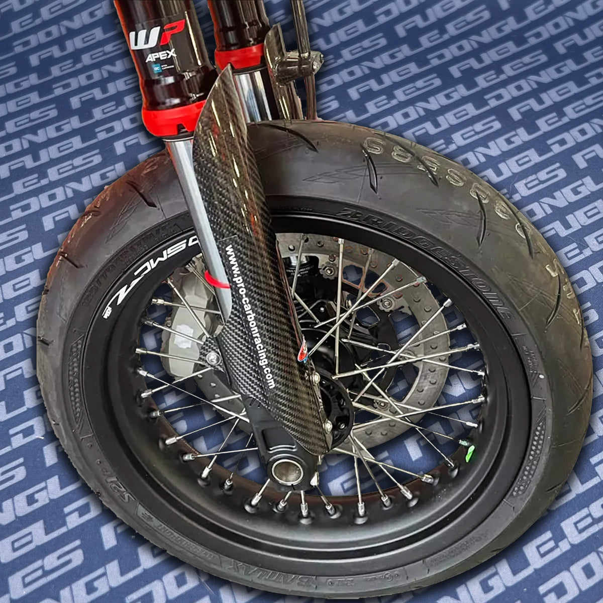 PROCARBON®Husqvarna 701 KTM 690 GasGas 700 Forks Protector